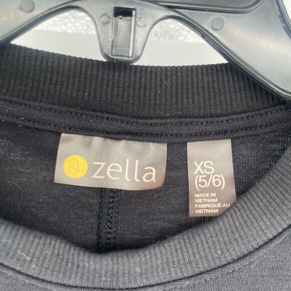 Zella Girl’s Black Drawstring Long Sleeve Pullover Top XS 5/6 - Picture 4 of 11